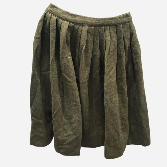 Women's true vintage moss green skirt no size see measurements pic 2 -24" - Picture 3 of 3